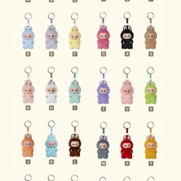 Labubu - “R” Pin for Love - Plush Pendant Blind box - Picture 4 of 7